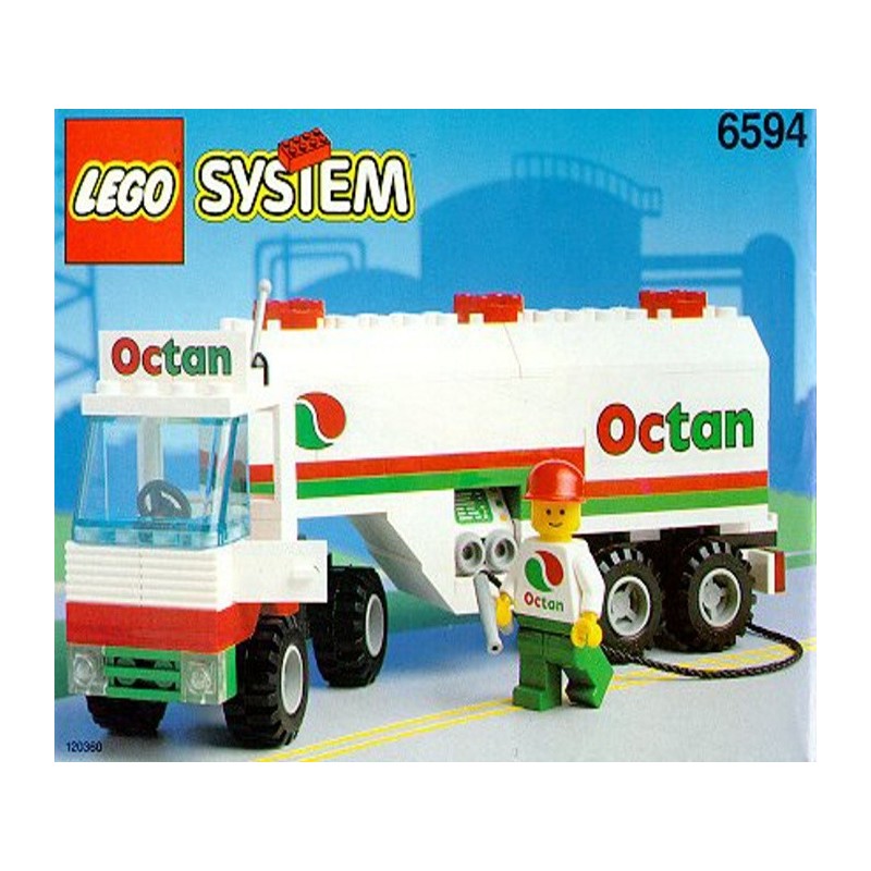 Ersatzset Aufkleber/Sticker Lego Octan 6594 Classic Town Tankstelle Gas Transit 