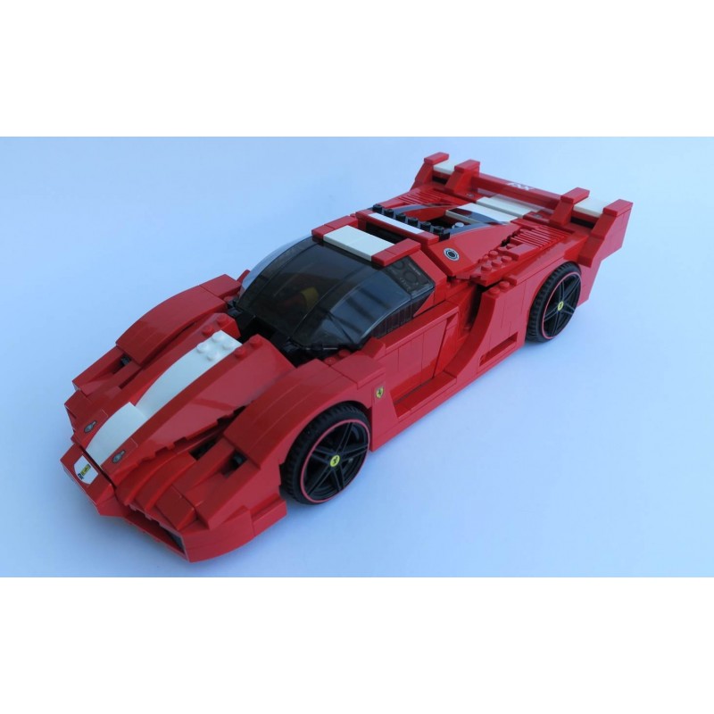 Custom Aufkleber/Sticker passend für LEGO 8156 Racers Ferrari FXX 1:17 2008