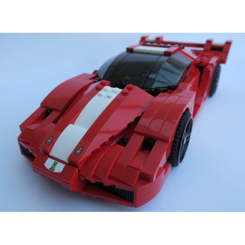 Custom Aufkleber/Sticker passend für LEGO 8156 Racers Ferrari FXX 1:17 2008