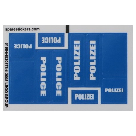 7236 Police Car - blue version (2008)