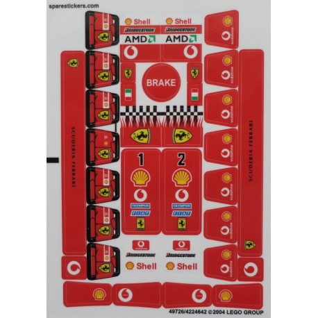 8375 Ferrari F1 Pit Set (2004)