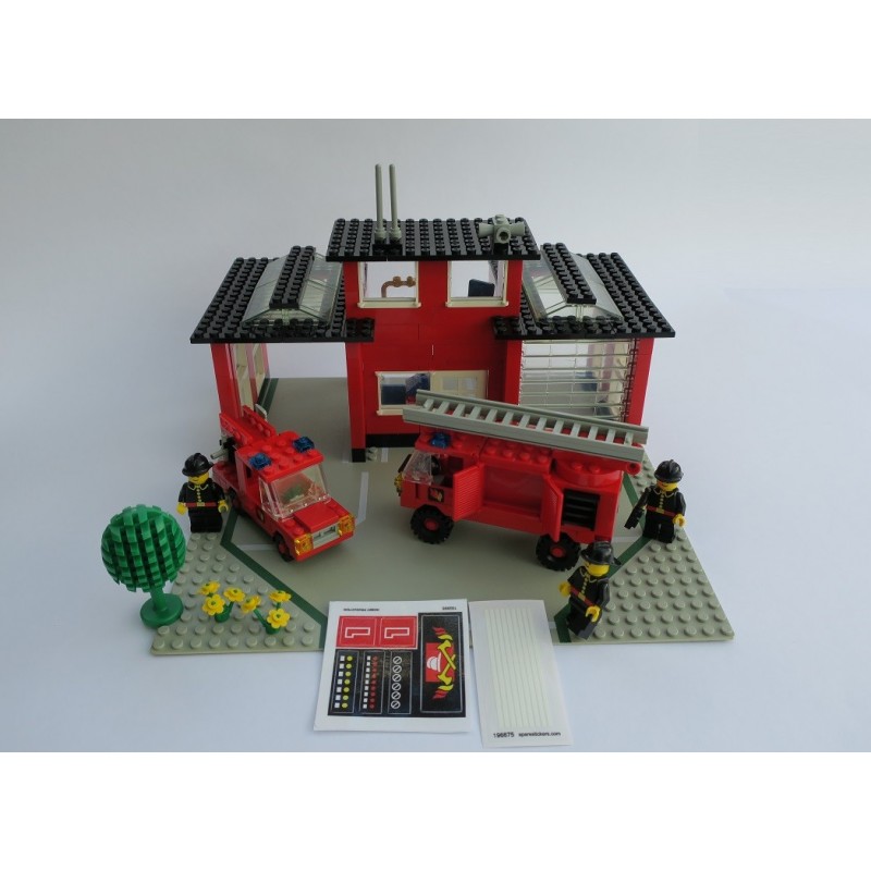 precortadas Fire Station feurwehr Custom Pegatina Sticker adecuado para lego 6382-1 