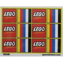 1976 Custom/precortadas pegatina/sticker compatible con lego ® 1601 Legoland conveyance
