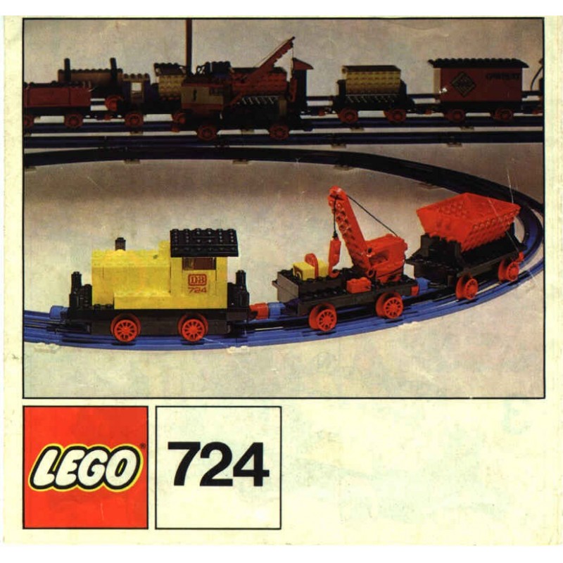 Ersatzset Aufkleber/Sticker Custom Set für Lego 724 12V Diesel Locomotive 1972 